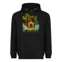 Black lake life gnome Heavyweight Hoodie - BarkalooDesign