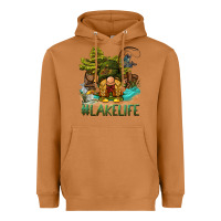 Meerkat lake life gnome Heavyweight Hoodie - BarkalooDesign