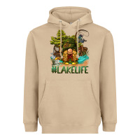Mushroom lake life gnome Heavyweight Hoodie - BarkalooDesign