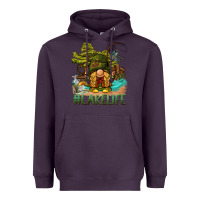Plum lake life gnome Heavyweight Hoodie - BarkalooDesign