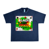 Navy black and proud Urban Heavy Tee - CowGirlArtShop
