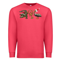 Cardinal Christmas alligator pelican crawfish Premium Sweatshirt - BarkalooDesign