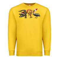 Lemon Christmas alligator pelican crawfish Premium Sweatshirt - BarkalooDesign