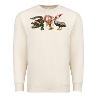 Sandshell Christmas alligator pelican crawfish Premium Sweatshirt - BarkalooDesign