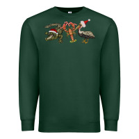 Sports Green Christmas alligator pelican crawfish Premium Sweatshirt - BarkalooDesign
