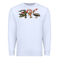 White Christmas alligator pelican crawfish Premium Sweatshirt - BarkalooDesign