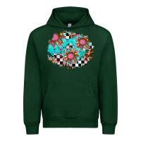 Forest Green race sunflower patches Urban Hoodie - AdoDesignShop