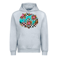 Heather Grey race sunflower patches Urban Hoodie - AdoDesignShop