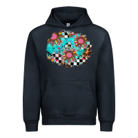 Navy race sunflower patches Urban Hoodie - AdoDesignShop