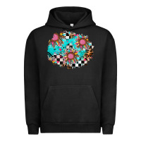 Pigment Black race sunflower patches Urban Hoodie - AdoDesignShop