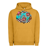 Pigment Peanut Butter race sunflower patches Urban Hoodie - AdoDesignShop