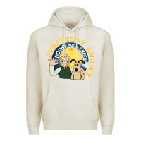 Oatmeal Heather everybody knows the moons made of cheese! Premium Hoodie - trangStudio