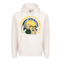 Pale Pink everybody knows the moons made of cheese! Premium Hoodie - trangStudio