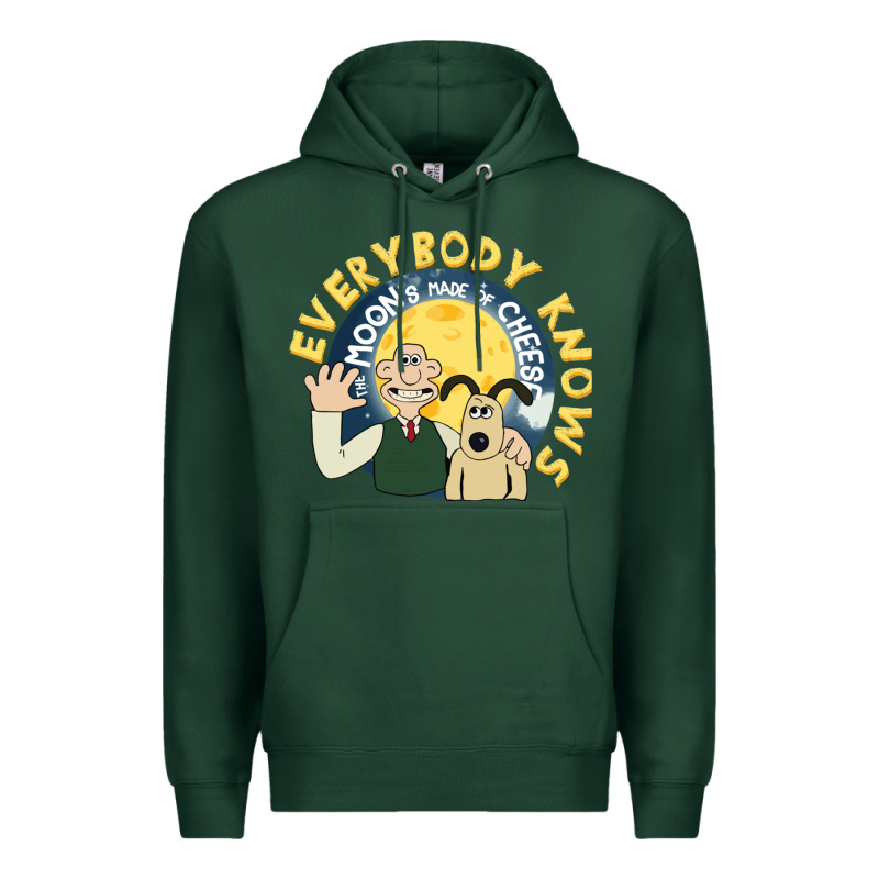 Everybody Knows The Moons Made Of Cheese! Premium Hoodie by trangStudio | Teevron