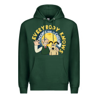 Sports Green everybody knows the moons made of cheese! Premium Hoodie - trangStudio