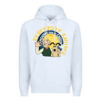 White everybody knows the moons made of cheese! Premium Hoodie - trangStudio