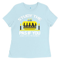 Baby Blue Study the past if you would define the future shi Ladies Tee - Bettercallsaul