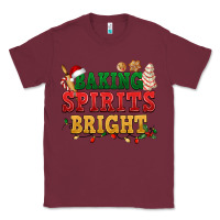 Burgundy Baking spirits bright Classic Tee - NancyCooperArtShop