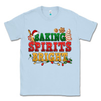 Dusty Blue Baking spirits bright Classic Tee - NancyCooperArtShop