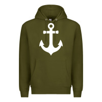 Army Green Boat Anchor for Women n Girls Summer Premium Hoodie - trangStudio