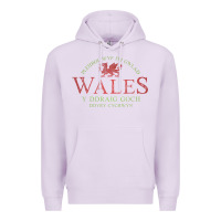 Lilac Rugby Welsh Gift Red Dragon Flag of Wales Premium Hoodie - trangStudio