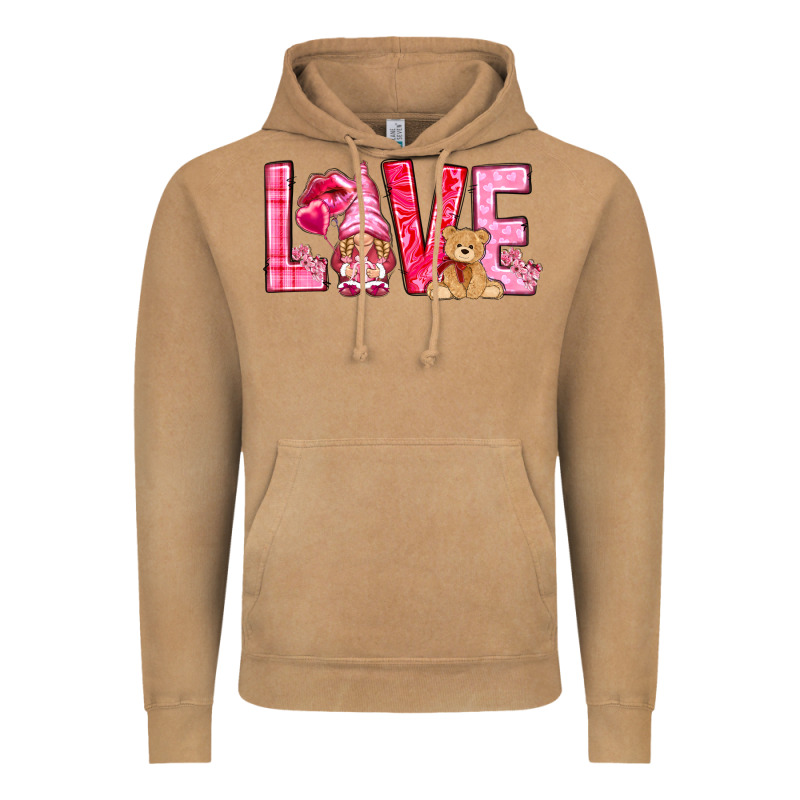 Love With Gnome Valentine's Day Vintage Hoodie by HowdyJamesFarm | Teevron
