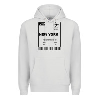 Dove Grey new york city city nyc america fly travel Premium Hoodie - trangStudio