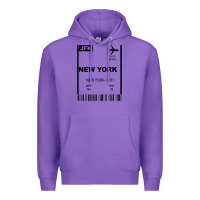 Purple new york city city nyc america fly travel Premium Hoodie - trangStudio