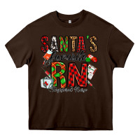 Chocolate Brown santa's favorite rn Heavy Core Tee - Jasminsmagicworld