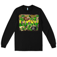 Black All you need is coffee and lucky St. Patrick's Long Sleeve Tee - HowdyJamesFarm