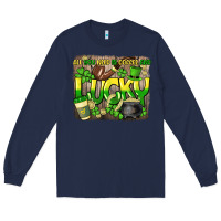Navy All you need is coffee and lucky St. Patrick's Long Sleeve Tee - HowdyJamesFarm