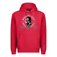 Cardinal Bon Scott Rock n' Roll Lion Shield Premium Hoodie - trangStudio