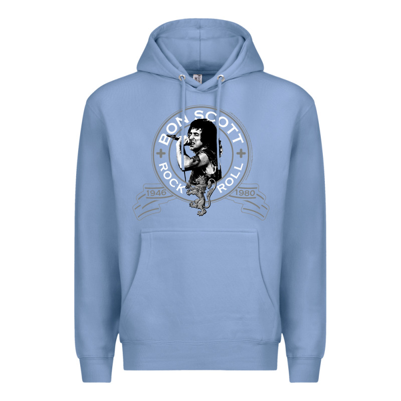 Bon Scott Rock N' Roll Lion Shield Premium Hoodie by trangStudio | Teevron