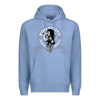 Colony Blue Bon Scott Rock n' Roll Lion Shield Premium Hoodie - trangStudio