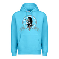 Ocean Blue Bon Scott Rock n' Roll Lion Shield Premium Hoodie - trangStudio
