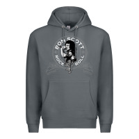 Rock Bon Scott Rock n' Roll Lion Shield Premium Hoodie - trangStudio