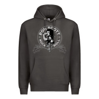 Smoke Bon Scott Rock n' Roll Lion Shield Premium Hoodie - trangStudio