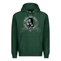 Sports Green Bon Scott Rock n' Roll Lion Shield Premium Hoodie - trangStudio