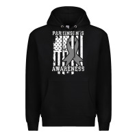 Black Parkinson's Disease Awareness T  Gift for PD Patients Premium Hoodie - trangStudio
