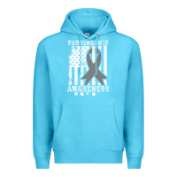 Ocean Blue Parkinson's Disease Awareness T  Gift for PD Patients Premium Hoodie - trangStudio