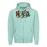 Seafoam nurse christmas Zipper Hoodie - RacoonDesign