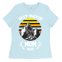 Baby Blue Best Buckin Mom Ever Ladies Tee - Bettercallsaul