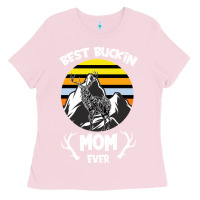 Bubblegum Pink Best Buckin Mom Ever Ladies Tee - Bettercallsaul