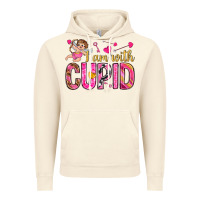 Vintage Artic i am with cupid I am with Cupid Valentine's Day Vintage Hoodie - HowdyJamesFarm