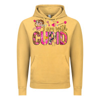 Vintage Mustard i am with cupid I am with Cupid Valentine's Day Vintage Hoodie - HowdyJamesFarm