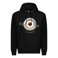 Black Carl Side Smile Premium Hoodie - trangStudio