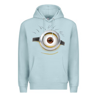Blue Mist Carl Side Smile Premium Hoodie - trangStudio