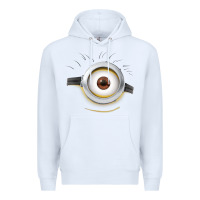 White Carl Side Smile Premium Hoodie - trangStudio