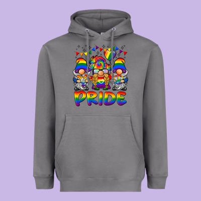 Pride Gnome Heavyweight Hoodie Designed By Barkaloodesign