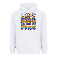 White pride gnome Heavyweight Hoodie - BarkalooDesign